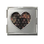 Abstract Psychedelic Geometry Andy Gilmore Sacred Mega Link Heart Italian Charm (18mm)