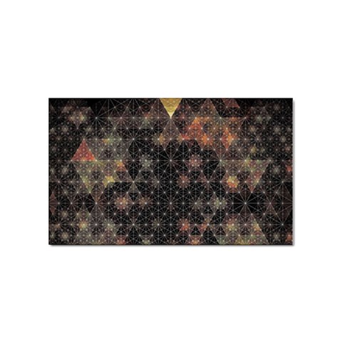 Abstract Psychedelic Geometry Andy Gilmore Sacred Sticker (Rectangular) from ArtsNow.com Front