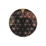 Abstract Psychedelic Geometry Andy Gilmore Sacred Magnet 3  (Round)
