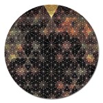 Abstract Psychedelic Geometry Andy Gilmore Sacred Magnet 5  (Round)