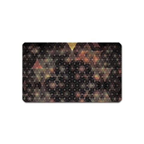 Abstract Psychedelic Geometry Andy Gilmore Sacred Magnet (Name Card) from ArtsNow.com Front