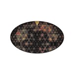 Abstract Psychedelic Geometry Andy Gilmore Sacred Sticker Oval (100 pack)