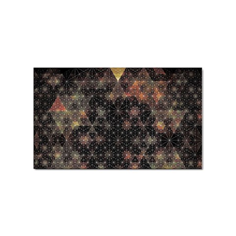 Abstract Psychedelic Geometry Andy Gilmore Sacred Sticker Rectangular (100 pack) from ArtsNow.com Front
