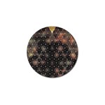 Abstract Psychedelic Geometry Andy Gilmore Sacred Golf Ball Marker (4 pack)