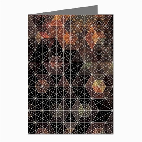 Abstract Psychedelic Geometry Andy Gilmore Sacred Greeting Cards (Pkg of 8) from ArtsNow.com Left