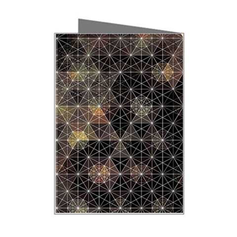 Abstract Psychedelic Geometry Andy Gilmore Sacred Mini Greeting Card from ArtsNow.com Right