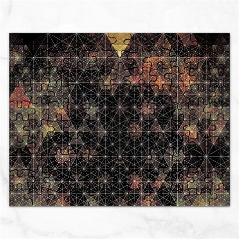 Abstract Psychedelic Geometry Andy Gilmore Sacred Rectangular Jigsaw Puzzl from ArtsNow.com Front