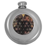 Abstract Psychedelic Geometry Andy Gilmore Sacred Round Hip Flask (5 oz)