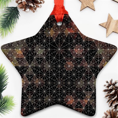 Abstract Psychedelic Geometry Andy Gilmore Sacred Star Ornament (Two Sides) from ArtsNow.com Front