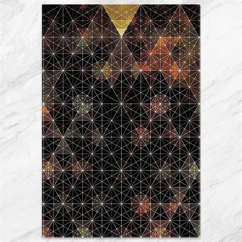 Abstract Psychedelic Geometry Andy Gilmore Sacred Canvas 12  x 18  from ArtsNow.com 11.88 x17.36  Canvas - 1