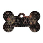 Abstract Psychedelic Geometry Andy Gilmore Sacred Dog Tag Bone (Two Sides)