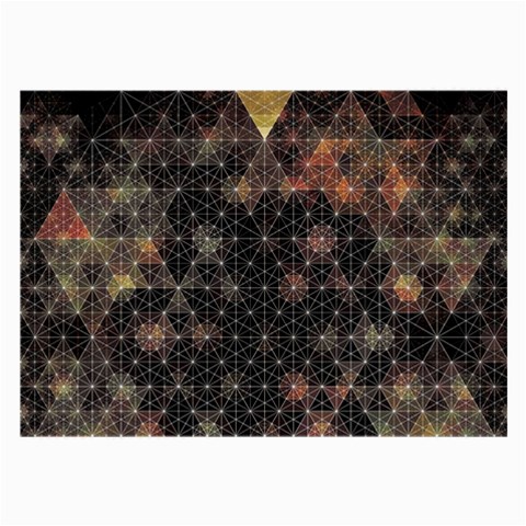 Abstract Psychedelic Geometry Andy Gilmore Sacred Large Glasses Cloth (2 Sides) from ArtsNow.com Front