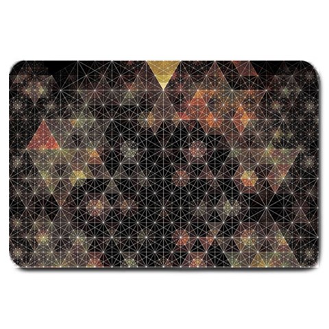 Abstract Psychedelic Geometry Andy Gilmore Sacred Large Doormat from ArtsNow.com 30 x20  Door Mat