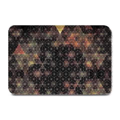 Abstract Psychedelic Geometry Andy Gilmore Sacred Plate Mats from ArtsNow.com 18 x12  Plate Mat