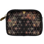 Abstract Psychedelic Geometry Andy Gilmore Sacred Digital Camera Leather Case