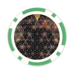 Abstract Psychedelic Geometry Andy Gilmore Sacred Poker Chip Card Guard (10 pack) from ArtsNow.com Back