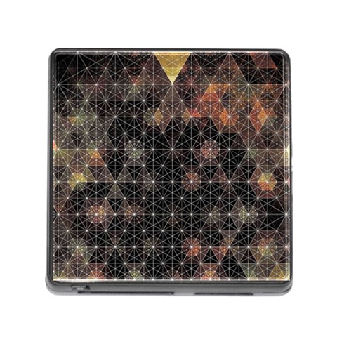Abstract Psychedelic Geometry Andy Gilmore Sacred Memory Card Reader (Square 5 Slot) from ArtsNow.com Front