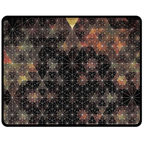 Abstract Psychedelic Geometry Andy Gilmore Sacred Fleece Blanket (Medium) from ArtsNow.com 60 x50  Blanket Front