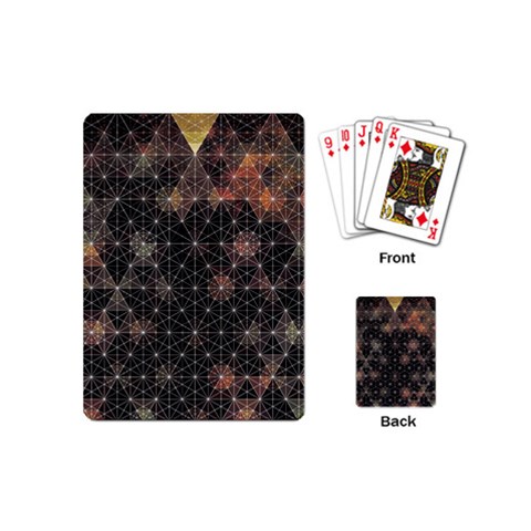 Abstract Psychedelic Geometry Andy Gilmore Sacred Playing Cards Single Design (Mini) from ArtsNow.com Back