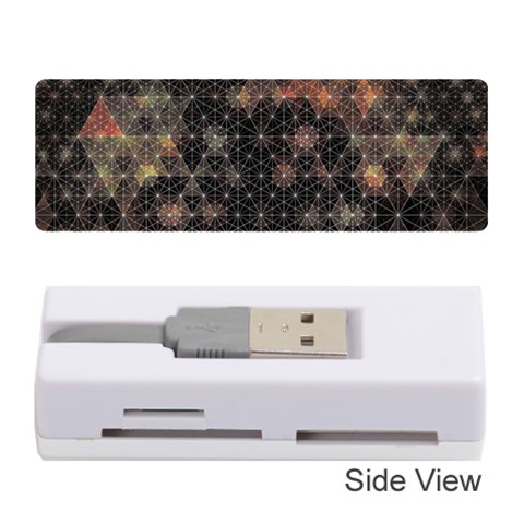 Abstract Psychedelic Geometry Andy Gilmore Sacred Memory Card Reader (Stick) from ArtsNow.com Front
