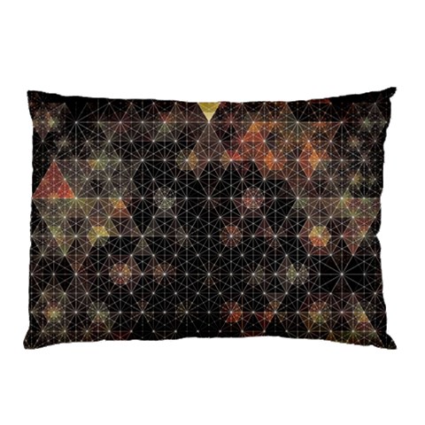 Abstract Psychedelic Geometry Andy Gilmore Sacred Pillow Case (Two Sides) from ArtsNow.com Front