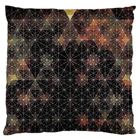 Abstract Psychedelic Geometry Andy Gilmore Sacred Large Cushion Case (Two Sides) from ArtsNow.com Front