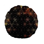 Abstract Psychedelic Geometry Andy Gilmore Sacred Standard 15  Premium Round Cushions