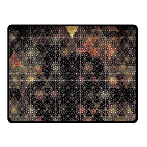 Abstract Psychedelic Geometry Andy Gilmore Sacred Two Sides Fleece Blanket (Small) from ArtsNow.com 45 x34  Blanket Back