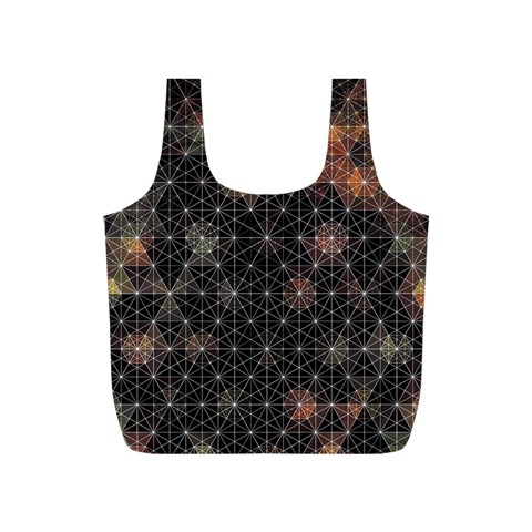 Abstract Psychedelic Geometry Andy Gilmore Sacred Full Print Recycle Bag (S) from ArtsNow.com Back