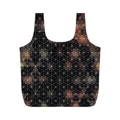 Abstract Psychedelic Geometry Andy Gilmore Sacred Full Print Recycle Bag (M) from ArtsNow.com Back
