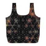 Abstract Psychedelic Geometry Andy Gilmore Sacred Full Print Recycle Bag (L)