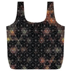Abstract Psychedelic Geometry Andy Gilmore Sacred Full Print Recycle Bag (XL) from ArtsNow.com Back