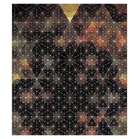 Abstract Psychedelic Geometry Andy Gilmore Sacred Drawstring Pouch (Small) from ArtsNow.com Front