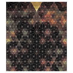 Abstract Psychedelic Geometry Andy Gilmore Sacred Drawstring Pouch (Small) from ArtsNow.com Back