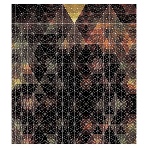 Abstract Psychedelic Geometry Andy Gilmore Sacred Drawstring Pouch (Medium) from ArtsNow.com Back