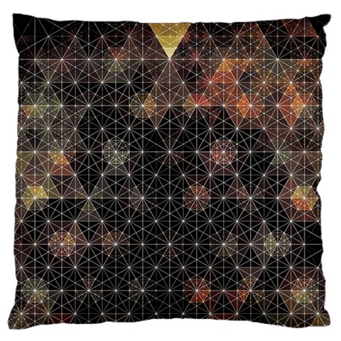 Abstract Psychedelic Geometry Andy Gilmore Sacred Standard Premium Plush Fleece Cushion Case (One Side) from ArtsNow.com Front