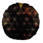 Abstract Psychedelic Geometry Andy Gilmore Sacred Large 18  Premium Flano Round Cushions