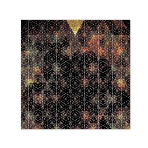 Abstract Psychedelic Geometry Andy Gilmore Sacred Square Satin Scarf (30  x 30 ) from ArtsNow.com Front