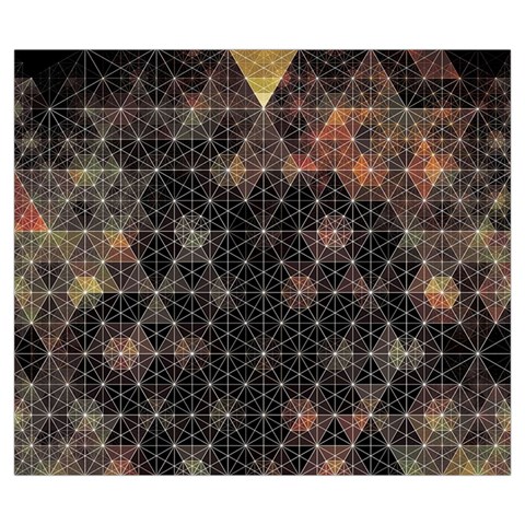 Abstract Psychedelic Geometry Andy Gilmore Sacred Zipper Large Tote Bag from ArtsNow.com Front