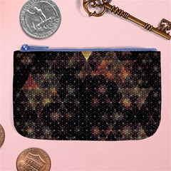 Abstract Psychedelic Geometry Andy Gilmore Sacred Large Coin Purse from ArtsNow.com Front