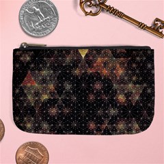 Abstract Psychedelic Geometry Andy Gilmore Sacred Large Coin Purse from ArtsNow.com Front