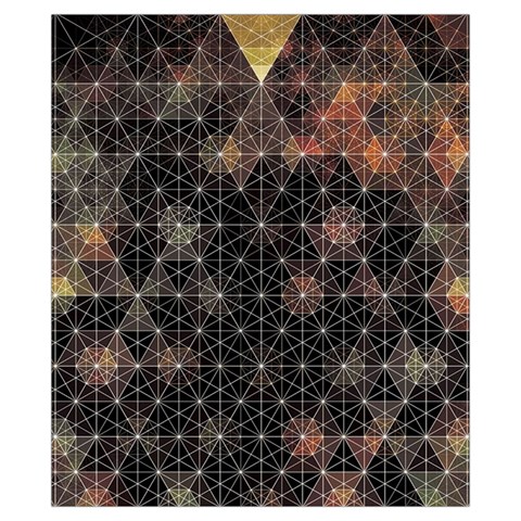 Abstract Psychedelic Geometry Andy Gilmore Sacred Drawstring Pouch (XS) from ArtsNow.com Front