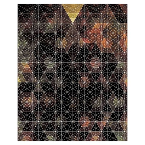 Abstract Psychedelic Geometry Andy Gilmore Sacred Drawstring Pouch (XL) from ArtsNow.com Back