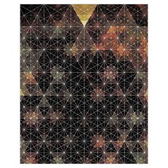 Abstract Psychedelic Geometry Andy Gilmore Sacred Drawstring Pouch (XL) from ArtsNow.com Back