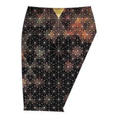 Abstract Psychedelic Geometry Andy Gilmore Sacred Midi Wrap Pencil Skirt from ArtsNow.com  Front Right 