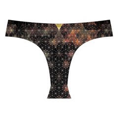 Abstract Psychedelic Geometry Andy Gilmore Sacred Cross Back Hipster Bikini Set from ArtsNow.com Front Under