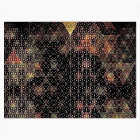 Abstract Psychedelic Geometry Andy Gilmore Sacred Roll Up Canvas Pencil Holder (L) from ArtsNow.com Front