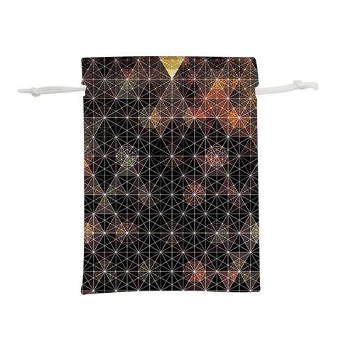 Abstract Psychedelic Geometry Andy Gilmore Sacred Lightweight Drawstring Pouch (L) from ArtsNow.com Back
