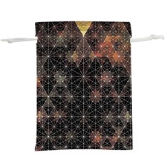 Abstract Psychedelic Geometry Andy Gilmore Sacred Lightweight Drawstring Pouch (XL) from ArtsNow.com Back