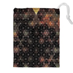 Abstract Psychedelic Geometry Andy Gilmore Sacred Drawstring Pouch (4XL) from ArtsNow.com Front